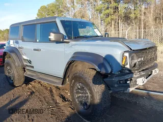 2023 Ford Bronco Raptor with VIN 1FMEE5JR6PLB23226, listed as a IAAI auction lot 41540365 with 14,619 mi miles. Bid and sale history available at carsss.com. Image 1.