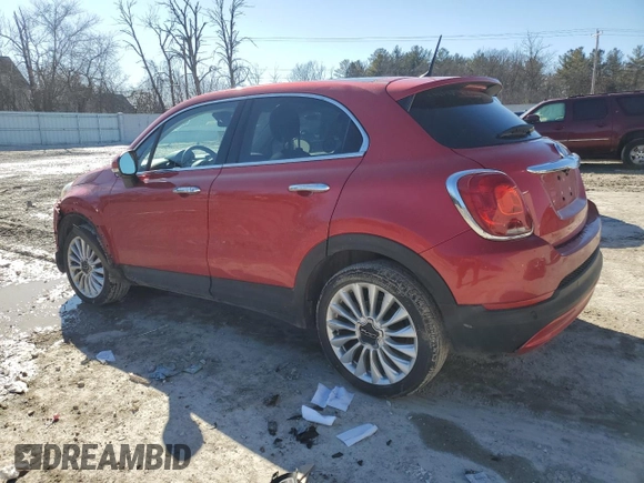 2016 FIAT 500X Lounge z VIN ZFBCFXDT1GP399997, wystawiony jako Copart lot #47788035 z przebiegiem 107 627 mil mil oraz Czysty tytuł • Clean title. Historia ofert i sprzedaży dostępna na DreamBid. Obrazek 2.