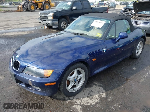1996 BMW 3 Series Z3 1.9 with VIN 4USCH7328TLB68593, listed as a IAAI auction lot 42218372 with 79,644 mi miles and . Bid and sale history available at carsss.com. Image 2.