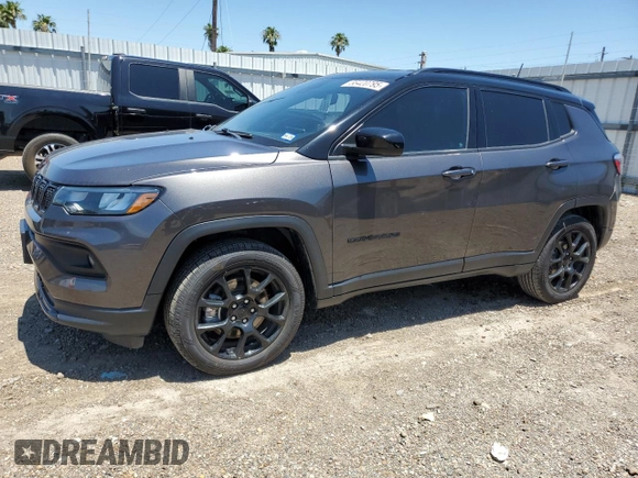 2023 Jeep Compass Latitude с VIN 3C4NJDBN2PT512357, выставлен на аукционе Copart как лот 56420795 с пробегом 38 688 миль миль и Списание • Salvage title. История ставок и продаж доступна на DreamBid. Изображение 1.