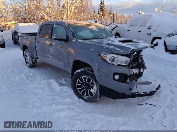 2021 Toyota Tacoma 4WD SR5 with VIN 3TMDZ5BN9MM099546, listed as a IAAI auction lot 41062254 with 1 mi miles. Bid and sale history available at carsss.com. Image 1.