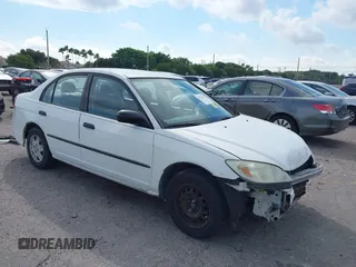 2004 Honda Civic VP with VIN 2HGES16374H614831, listed as a IAAI auction lot 41763332 with 133,998 mi miles. Bid and sale history available at carsss.com. Image 1.