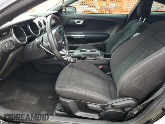 2021 Ford Mustang EcoBoost with VIN 1FA6P8TH7M5111908, listed as a Copart auction lot 59636085 with 57,667 mi miles and Salvage title. Bid and sale history available at DreamBid. Image 7.
