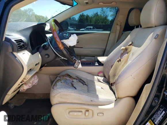 2010 Lexus RX 450h with VIN JTJBC1BA8A2012105, listed as a Copart auction lot 54835615 with 193,740 mi miles and Salvage title. Bid and sale history available at DreamBid. Image 7.