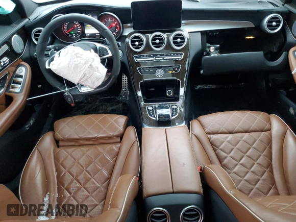 2016 Mercedes-Benz C 63 S AMG with VIN 55SWF8HB1GU111373, listed as a Copart auction lot 44344605 with 60,758 mi miles and Salvage title. Bid and sale history available at DreamBid. Image 8.