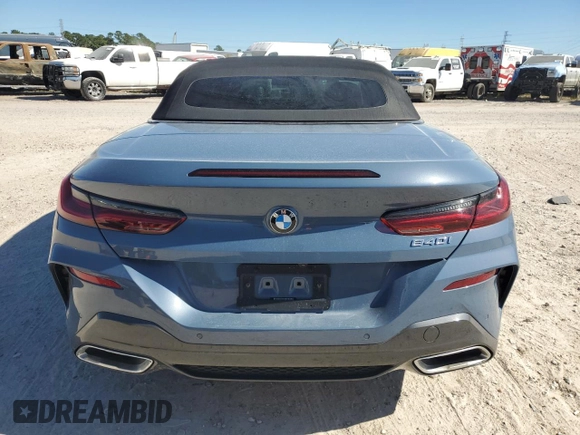2021 BMW 8 Series 840i with VIN WBADZ2C00MCG13061, listed as a Copart auction lot 80051524 with 0 mi miles and Non Repairable. Bid and sale history available at carsss.com. Image 6.