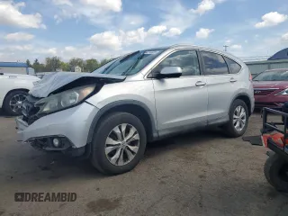 2013 Honda CR-V EX-L with VIN 2HKRM4H76DH679026, listed as a Copart auction lot 54014485 with 154,895 mi miles and Salvage Title. Bid and sale history available at carsss.com. Image 1.
