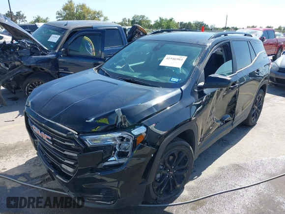 2022 GMC Terrain SLE with VIN 3GKALMEV2NL314044, listed as a IAAI auction lot 41946903 with 25,801 mi miles. Bid and sale history available at carsss.com. Image 19.