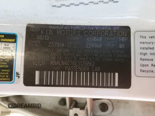 2014 Kia Cadenza Premium with VIN KNALN4D76E5139862, listed as a Copart auction lot 64353874 with 168,082 mi miles and Salvage Title. Bid and sale history available at carsss.com. Image 13.