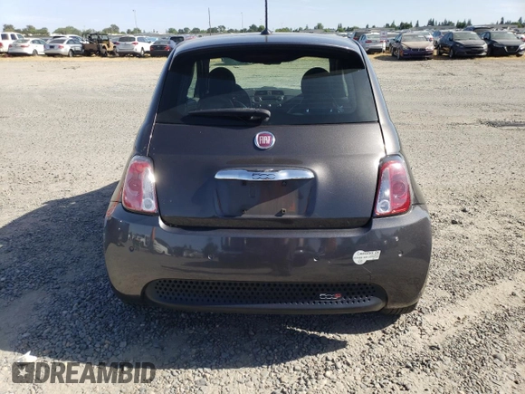 2015 FIAT 500e with VIN 3C3CFFGE8FT709825, listed as a Copart auction lot 57128465 with 38,608 mi miles and Clean title. Bid and sale history available at DreamBid. Image 6.