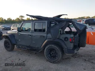 2022 Jeep Wrangler Unlimited Sport with VIN 1C4HJXDN9NW241154, listed as a IAAI auction lot 40211944 with 31,344 mi miles and . Bid and sale history available at DreamBid. Image 14.