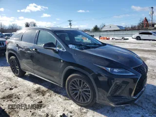 2021 Lexus RX 350 F Sport with VIN 2T2SZMDAXMC260132, listed as a Copart auction lot 85094054 with 52,995 mi miles and Salvage Title. Bid and sale history available at DreamBid. Image 4.