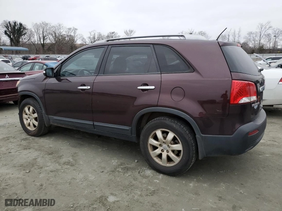 2013 Kia Sorento LX with VIN 5XYKT3A60DG370000, listed as a Copart auction lot 43350675 with 160,857 mi miles and Salvage Title. Bid and sale history available at carsss.com. Image 2.