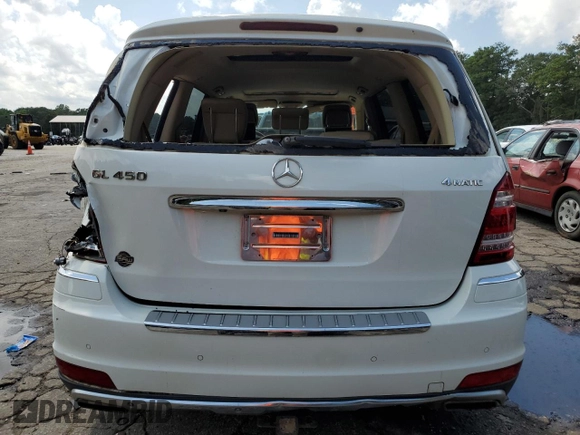 2012 Mercedes-Benz GL-Class GL 450 with VIN 4JGBF7BE7CA765175, listed as a Copart auction lot 61830094 with 0 mi miles and Salvage Title. Bid and sale history available at carsss.com. Image 6.
