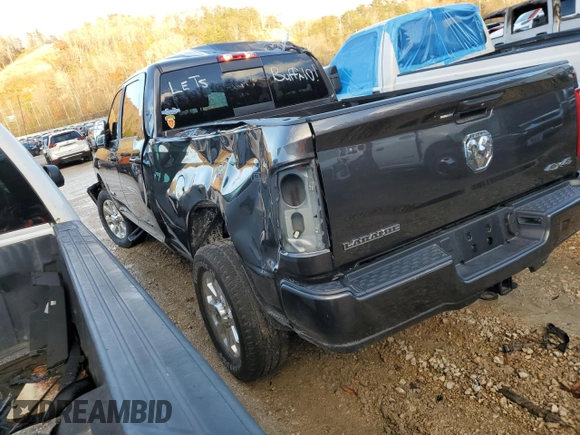 2023 Ram 2500 Laramie with VIN 3C6UR5FL0PG646741, listed as a Copart auction lot 75825473 with 4,823 mi miles and Salvage Title. Bid and sale history available at carsss.com. Image 2.