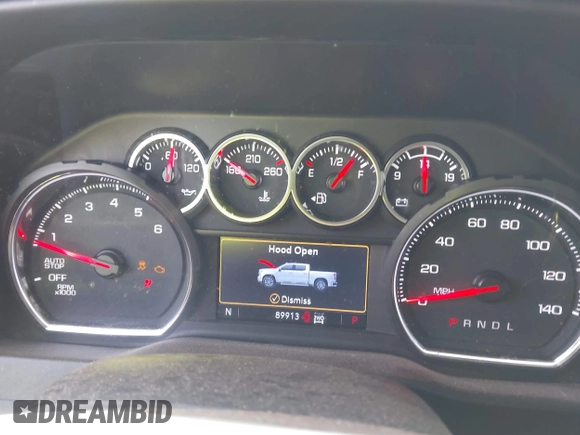 2021 Chevrolet Silverado 1500 LT Trail Boss with VIN 1GCPYFEDXMZ160460, listed as a IAAI auction lot 41693612 with 89,913 mi miles and . Bid and sale history available at DreamBid. Image 7.