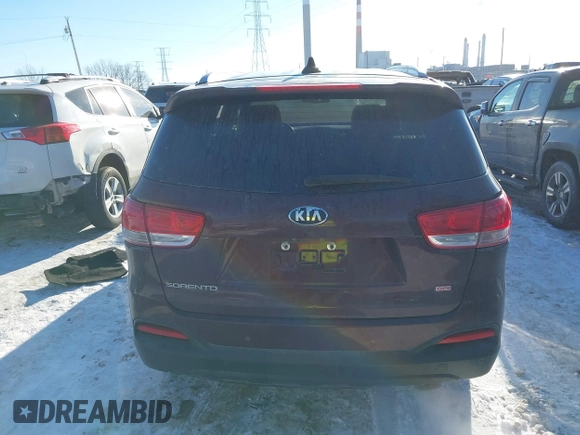 2017 Kia Sorento LX with VIN 5XYPG4A32HG271299, listed as a IAAI auction lot 41342809 with 124,665 mi miles. Bid and sale history available at carsss.com. Image 16.