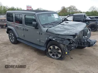 2022 Jeep Wrangler Unlimited Sahara z VIN 1C4HJXEG7NW138105, wystawiony jako IAAI lot #42146898 z przebiegiem Nie podano mil oraz . Historia ofert i sprzedaży dostępna na DreamBid. Obrazek 1.