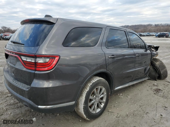 2018 Dodge Durango SXT with VIN 1C4RDJAGXJC143602, listed as a Copart auction lot 44319235 with 123,499 mi miles and Salvage Title. Bid and sale history available at carsss.com. Image 3.