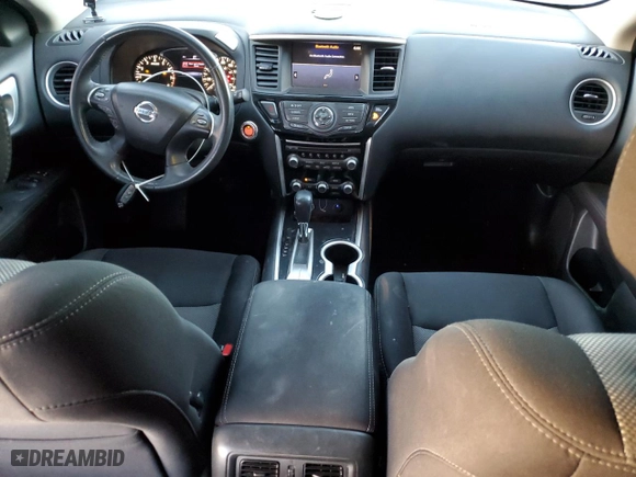 2017 Nissan Pathfinder SV with VIN 5N1DR2MNXHC686613, listed as a Copart auction lot 43831825 with 123,711 mi miles and Salvage Title. Bid and sale history available at carsss.com. Image 8.
