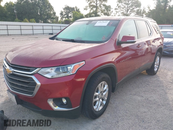 2020 Chevrolet Traverse LT Cloth with VIN 1GNERGKW5LJ135311, listed as a IAAI auction lot 42638602 with 106,860 mi miles and . Bid and sale history available at DreamBid. Image 17.