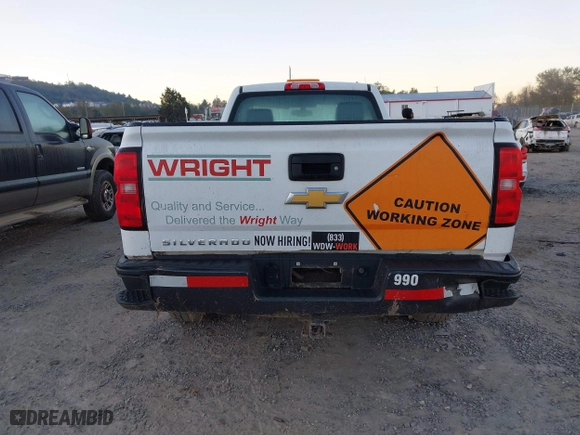 2018 Chevrolet Silverado 1500 Work Truck with VIN 1GCNCNEH2JZ239815, listed as a IAAI auction lot 40581431 with 119,201 mi miles. Bid and sale history available at carsss.com. Image 16.