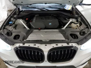 2021 BMW X3 xDrive30i with VIN 5UXTY5C06M9E17026, listed as a Copart auction lot 46470565 with 34,166 mi miles and Salvage Title. Bid and sale history available at DreamBid. Image 12.