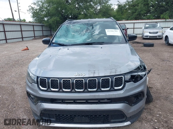 2024 Jeep Compass Limited с VIN 3C4NJDCN0RT610787, выставлен на аукционе IAAI как лот 42506705 с пробегом 54 843 миль миль и . История ставок и продаж доступна на DreamBid. Изображение 12.
