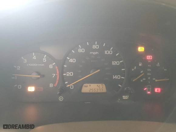 2001 Honda Accord Sdn EX w/Leather with VIN 1HGCG16561A000454, listed as a Copart auction lot 52585095 with 255,377 mi miles and Salvage Title. Bid and sale history available at carsss.com. Image 9.