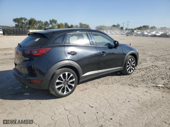 2019 Mazda CX-3 Touring with VIN JM1DKFC74K0443634, listed as a Copart auction lot 75552674 with 48,733 mi miles and Salvage Title. Bid and sale history available at carsss.com. Image 3.