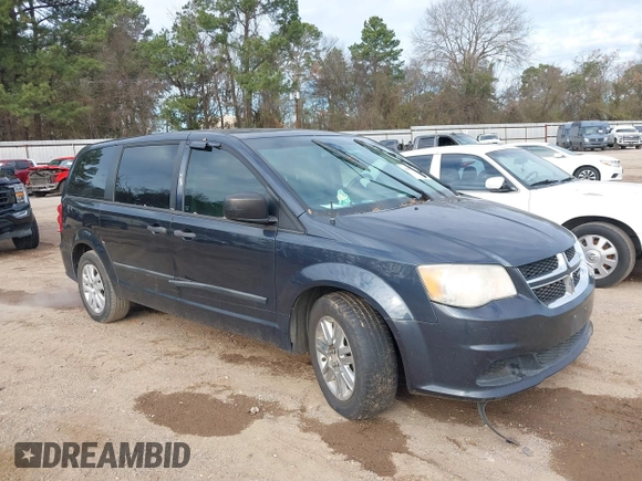 2014 Dodge Grand Caravan American Value with VIN 2C4RDGBG7ER102603, listed as a IAAI auction lot 41278072 with Not Provided miles and . Bid and sale history available at DreamBid. Image 1.