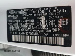 2021 Hyundai Kona Limited with VIN KM8K3CA53MU600159, listed as a Copart auction lot 51755675 with 93,004 mi miles and Salvage Title. Bid and sale history available at carsss.com. Image 12.