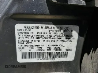 2008 Infiniti M with VIN JNKAY01E28M606314, listed as a Copart auction lot 52648805 with Not provided miles and Salvage title. Bid and sale history available at DreamBid. Image 13.