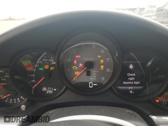 2015 Porsche 911 Carrera S with VIN WP0CB2A9XFS143308, listed as a Copart auction lot 54442804 with 26,171 mi miles and Salvage Title. Bid and sale history available at carsss.com. Image 9.