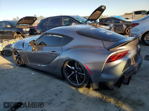 2022 Toyota Supra 3.0 with VIN WZ1DB0C08NW053820, listed as a Copart auction lot 41366175 with 13,429 mi miles and Salvage title. Bid and sale history available at DreamBid. Image 2.
