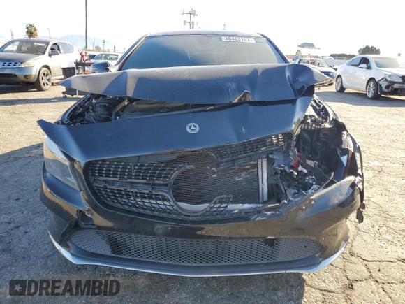 2018 Mercedes-Benz CLA with VIN WDDSJ4EB7JN677872, listed as a Copart auction lot 38463153 with 52,978 mi miles. Bid and sale history available at carsss.com. Image 5.