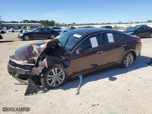 2011 Kia Optima EX with VIN KNAGN4A79B5085880, listed as a Copart auction lot 47295125 with 0 mi miles and Salvage Title. Bid and sale history available at carsss.com. Image 1.