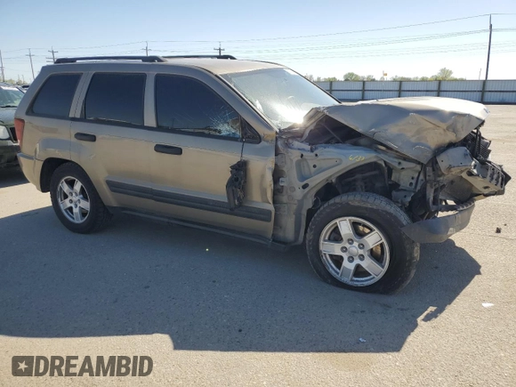 2005 Jeep Grand Cherokee Laredo with VIN 1J4GR48K75C707355, listed as a Copart auction lot 53117445 with 315,886 mi miles and Salvage title. Bid and sale history available at DreamBid. Image 4.