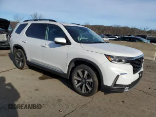 2025 Honda Pilot Elite with VIN 5FNYG1H86SB022085, listed as a Copart auction lot 83866204 with Not Provided miles and Salvage Title. Bid and sale history available at DreamBid. Image 4.
