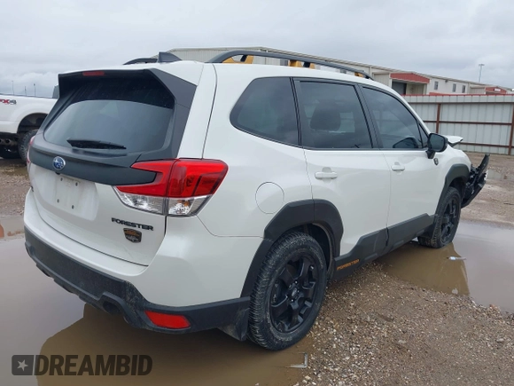 2024 Subaru Forester Wilderness with VIN JF2SKAJC2RH411109, listed as a IAAI auction lot 41567401 with 24,197 mi miles. Bid and sale history available at carsss.com. Image 4.