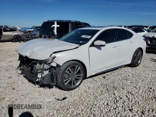 2020 Acura TLX w/Technology Pkg with VIN 19UUB2F47LA001017, listed as a Copart auction lot 87956885 with 39,030 mi miles and Salvage Title. Bid and sale history available at carsss.com. Image 1.