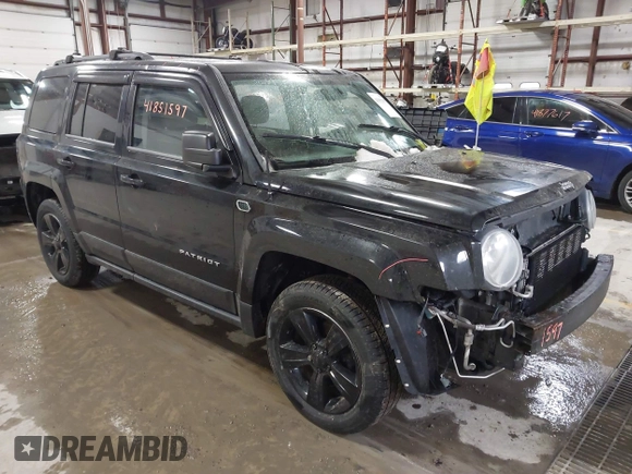 2014 Jeep Patriot Latitude with VIN 1C4NJPFB4ED645447, listed as a IAAI auction lot 41851597 with 128,319 mi miles and . Bid and sale history available at carsss.com. Image 1.
