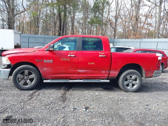 2017 Ram 1500 Big Horn with VIN 1C6RR7LM9HS878313, listed as a IAAI auction lot 41742527 with 122,695 mi miles. Bid and sale history available at carsss.com. Image 14.