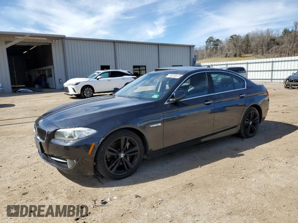 2013 BMW 5 Series 535i xDrive with VIN WBAFU7C54DDU71501, listed as a Copart auction lot 48206915 with 121,208 mi miles and Salvage Title. Bid and sale history available at carsss.com. Image 1.