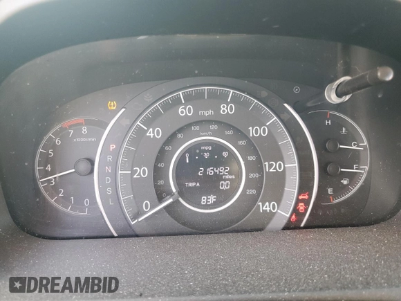 2015 Honda CR-V EX-L with VIN 5J6RM4H77FL085568, listed as a Copart auction lot 43617255 with 216,492 mi miles and Salvage Title. Bid and sale history available at carsss.com. Image 9.
