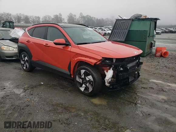 2024 Hyundai Kona Limited with VIN KM8HE3A34RU049881, listed as a Copart auction lot 84243934 with 4,929 mi miles and Clean Title. Bid and sale history available at DreamBid. Image 12.