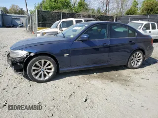 2011 BMW 3 Series 328i xDrive with VIN WBAPK5G51BNN51791, listed as a Copart auction lot 53617095 with 109,988 mi miles and Salvage Title. Bid and sale history available at carsss.com. Image 1.