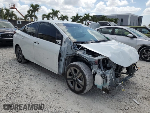 2022 Toyota Prius L Eco with VIN JTDKAMFU6N3161241, listed as a Copart auction lot 54227465 with 89,929 mi miles and Non Repairable. Bid and sale history available at DreamBid. Image 4.