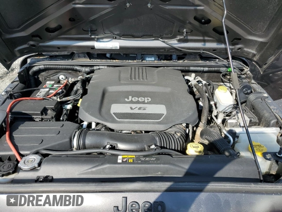 2018 Jeep Wrangler JK Unlimited Sport S with VIN 1C4BJWDG0JL842059, listed as a Copart auction lot 74382094 with 63,373 mi miles and Salvage Title. Bid and sale history available at carsss.com. Image 12.