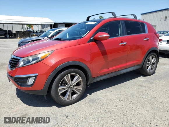 2014 Kia Sportage SX with VIN KNDPC3A62E7583535, listed as a Copart auction lot 57584215 with 79,010 mi miles and Salvage title. Bid and sale history available at DreamBid. Image 1.